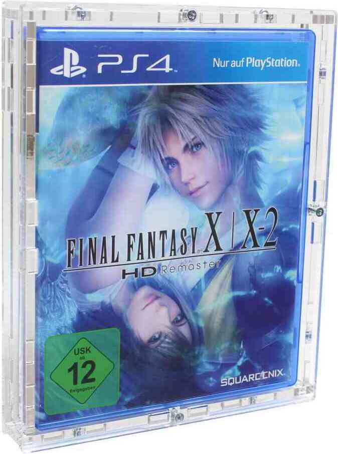 HB Präsentationssysteme oHG Verschraubtes Acrylcase aus Acrylglas für ein Playstation 4 / PS4 Spiel in/ Schutzbox / Schutzhülle / Protector / UV-Schutz / Transparent / Games - Zeigis® 101051-004