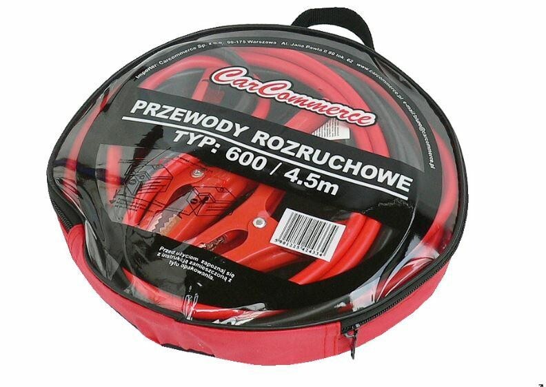 Kablewy Rozruchowe 600A - 4,5M Przewody rozruchowe