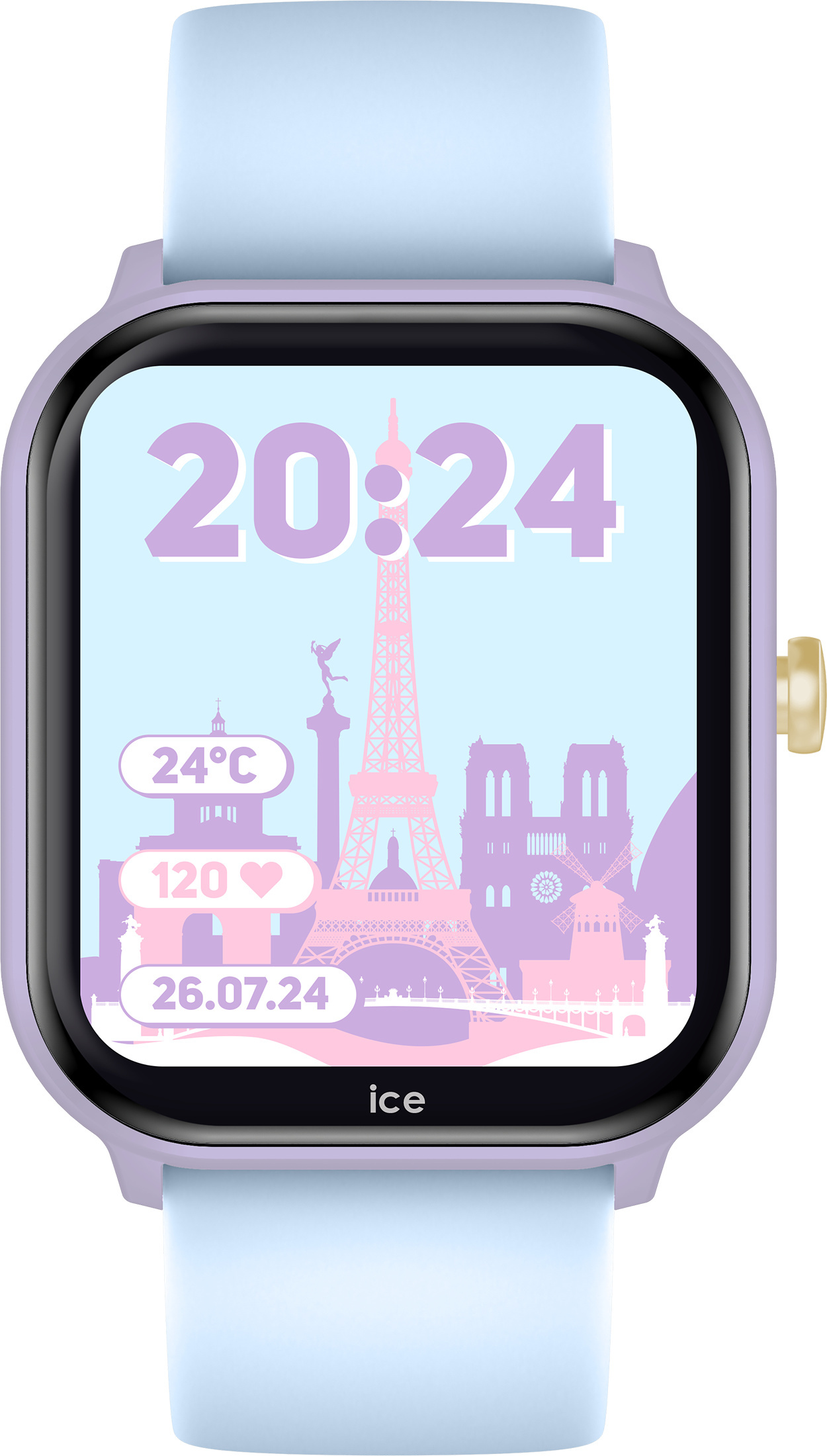 Ice Watch - 022801 - Smart hodinky - Detské - Ice Smart Junior 2.0 Purple/Soft blue