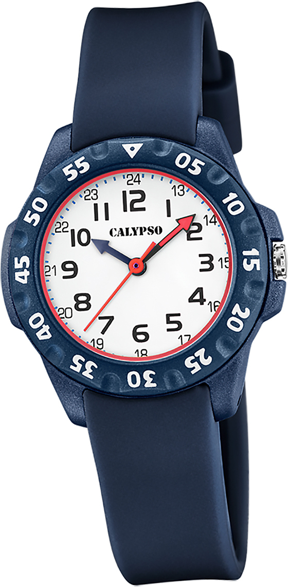 Detské hodinky Calypso plastové tmavomodré Náramkové hodinky Calypso Junior D2UK5829/5
