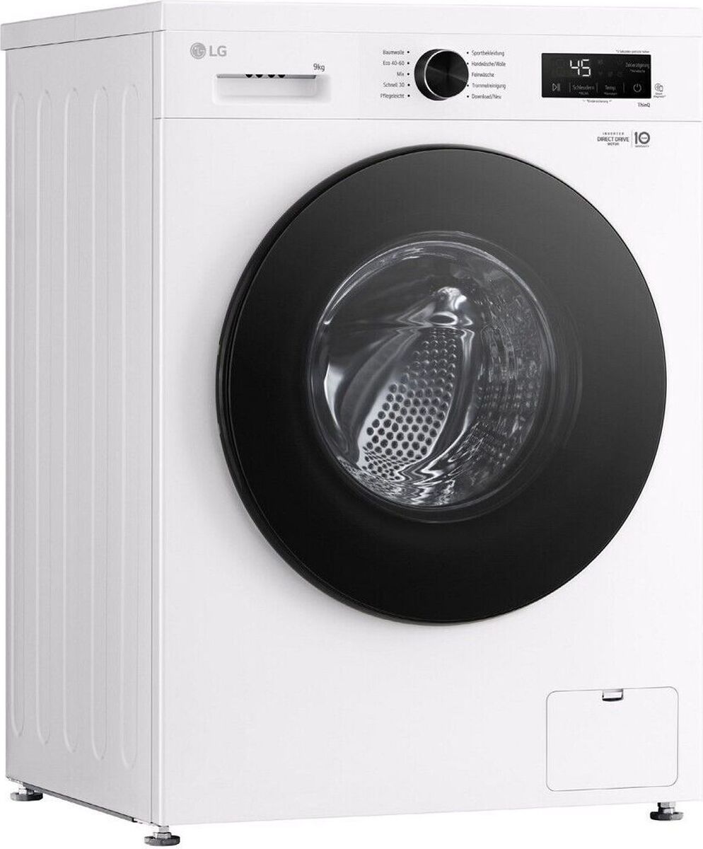 LG F4WB309Y, Predný nakladač, 9 kg, B, 75 dB, 1400 ot