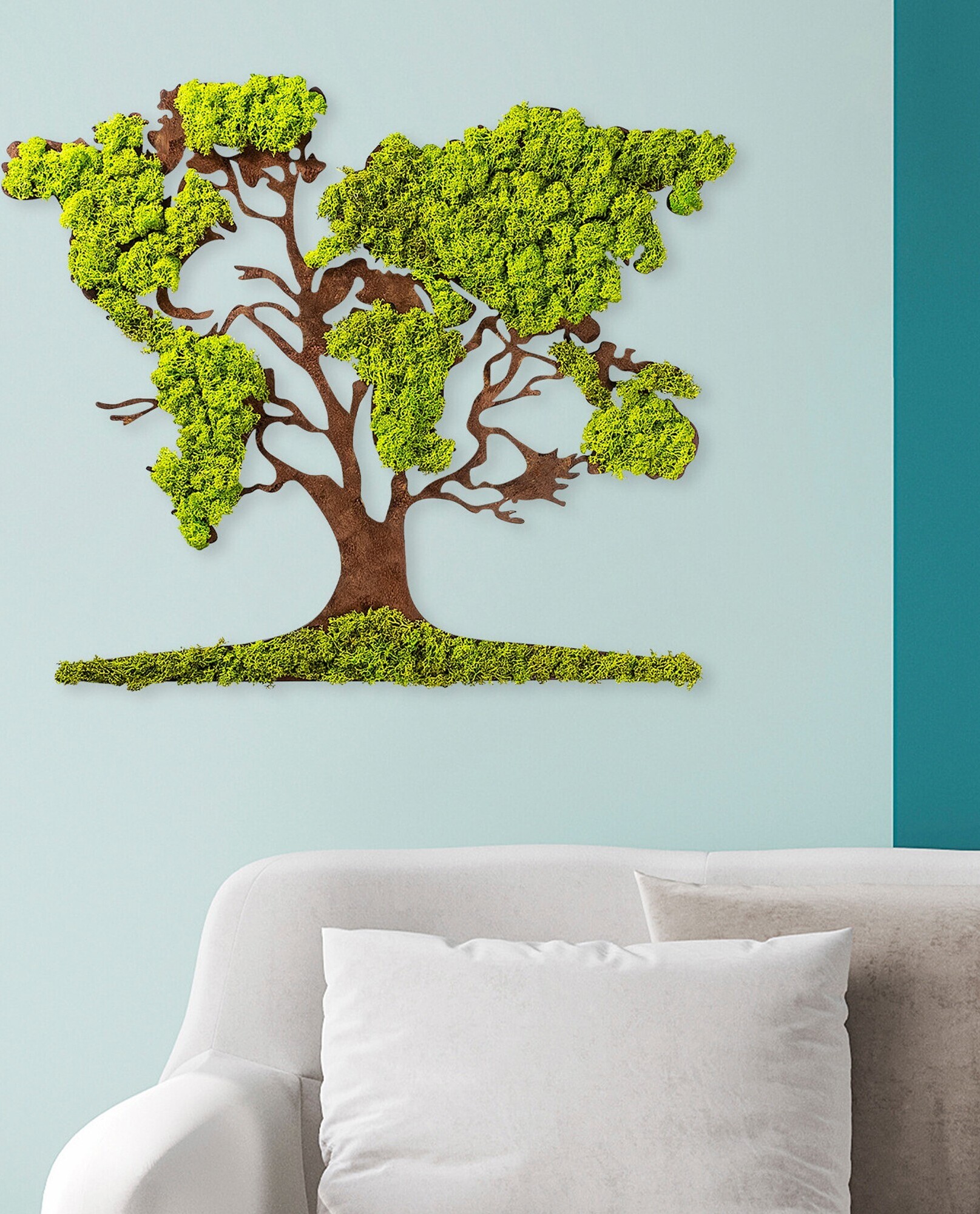 Wallmonkeys Wandaufkleber Redwood Forest – 122x117 Cm, Abziehbar & Wiederverwendbar – Made In USA