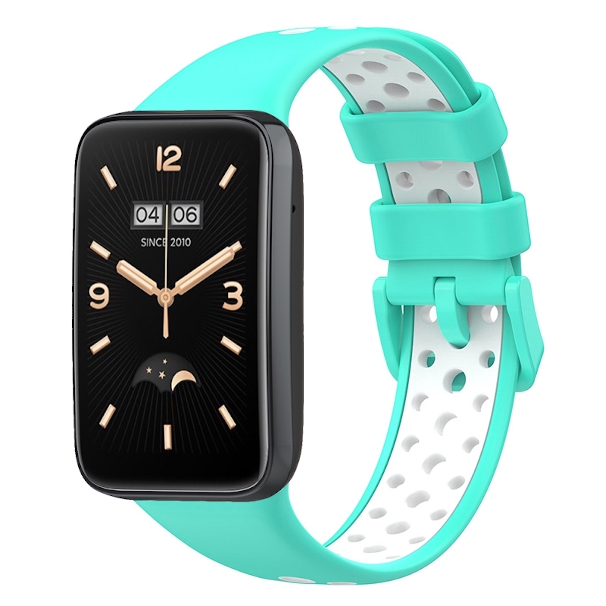 Pre Xiaomi Mi Band 7 Pro Silikónové športové hodinky Náhradný náramok Smart Watch Turquoise / White