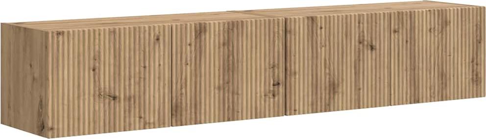 vidaXL TV-Wandschrank 2 pcs Kunsthandwerk Eiche 60 x 31 x 29,5 cm 892228