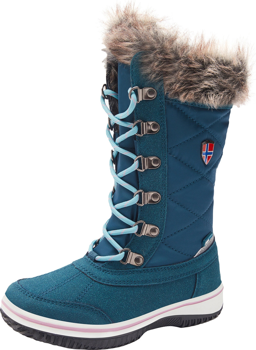 Trollkids Mädchen wasserdichte Winterschuhe, Blaugrün/Wasserblau, Größe 31 171-332