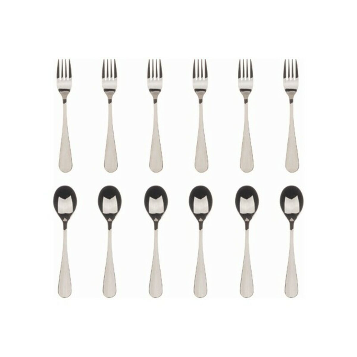 Besteck Bergner Munich Edelstahl Silberfarben (12 pcs)