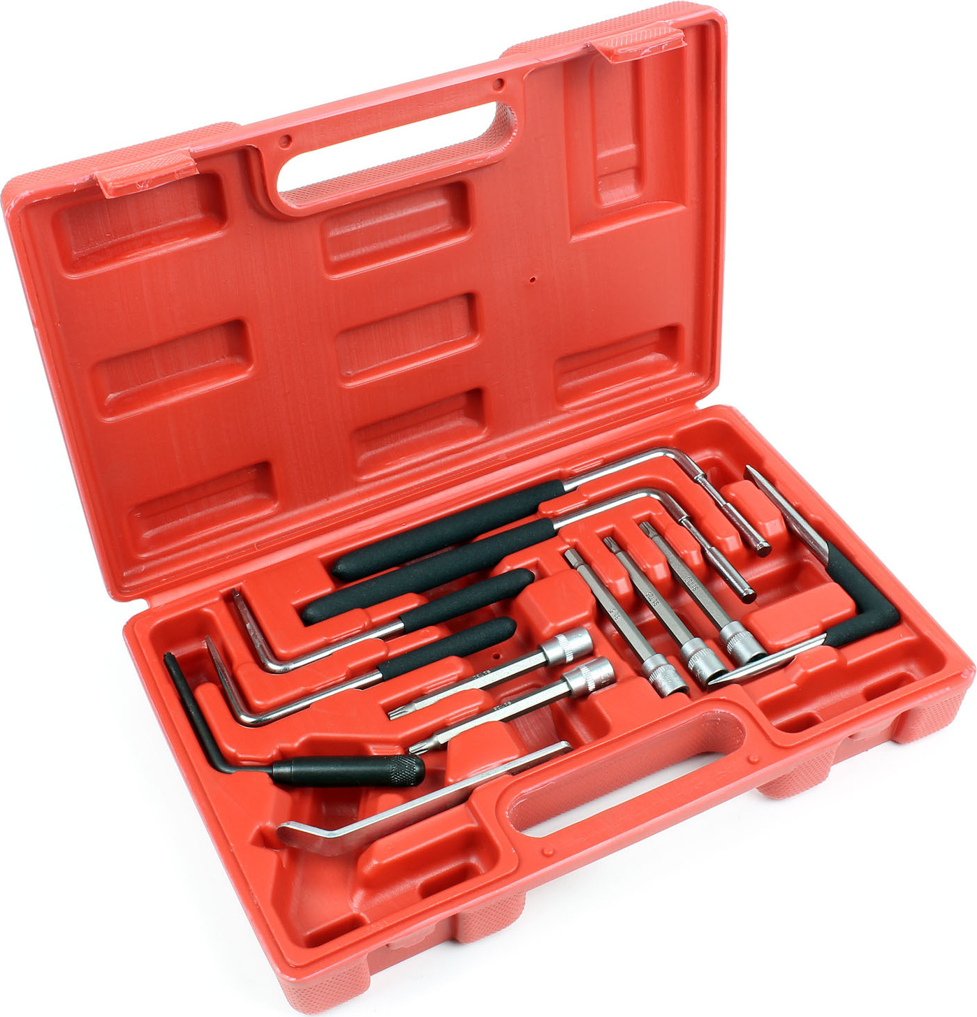 Wiltec Kfz Airbag Ausbau Werkzeug Set zur Montage und Demontage von Airbag Einheiten und Airbag Kissen inkl. 11 Werkzeugen und 1 Bit im Koffer 62987