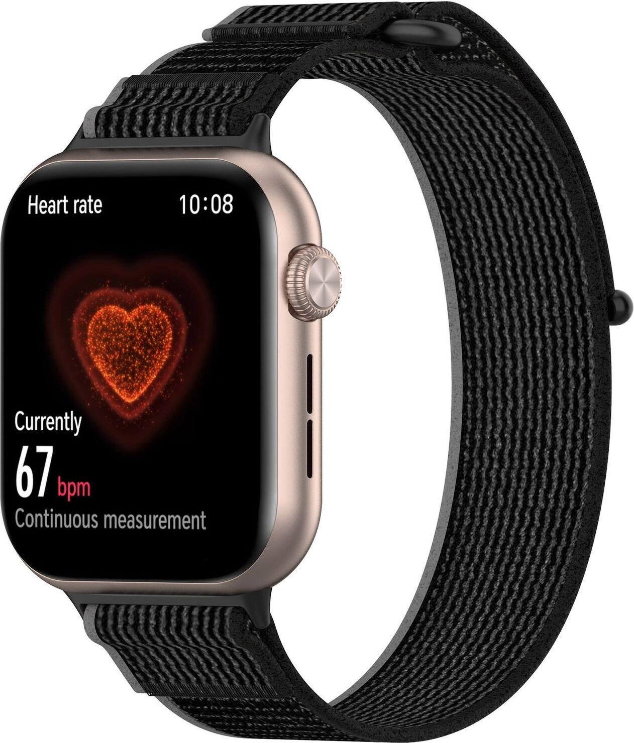 Pre Honor Watch 5 Nylonová elastická pracka so suchým zipsom Náhradný remienok Black
