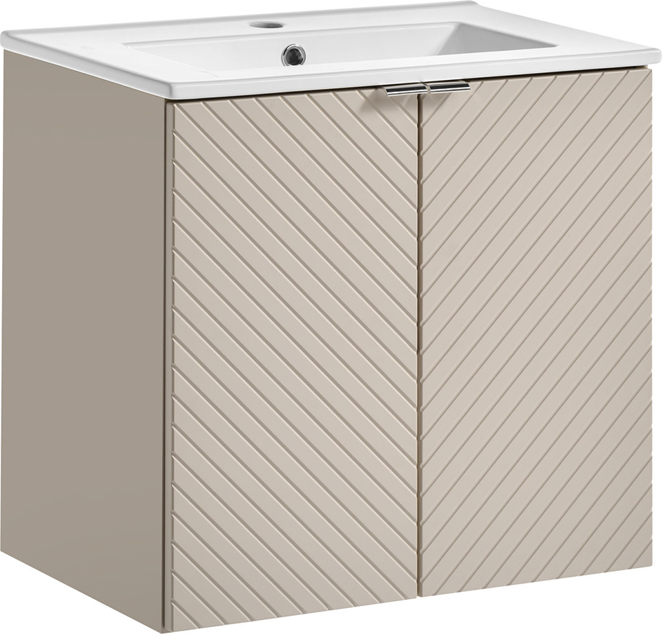 Lomadox Waschtisch 61 cm in kaschmir VERACRUZ-56 LA56-VERACRUZ-56-SET12
