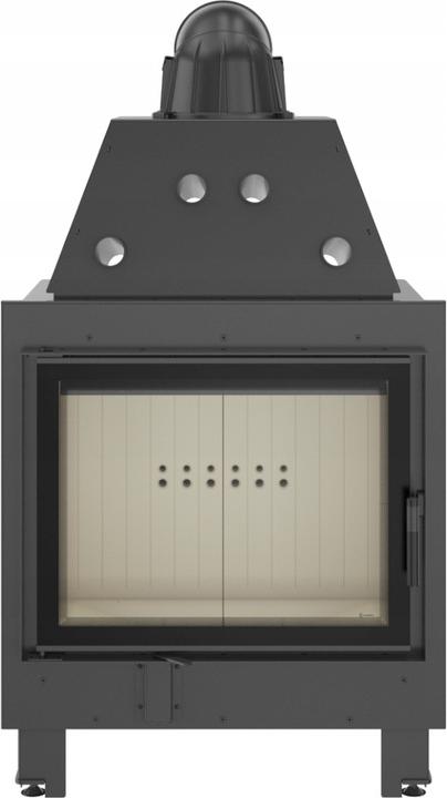 Oceľový krb KRATKI MBA 17 kW Ø 200 samozatváracie dvierka