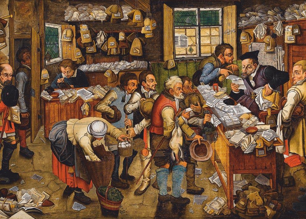 D-Toys Puzzle Kunst Pieter Brueghel der Jüngere Zehntenzahlung 1000 Teile 87494