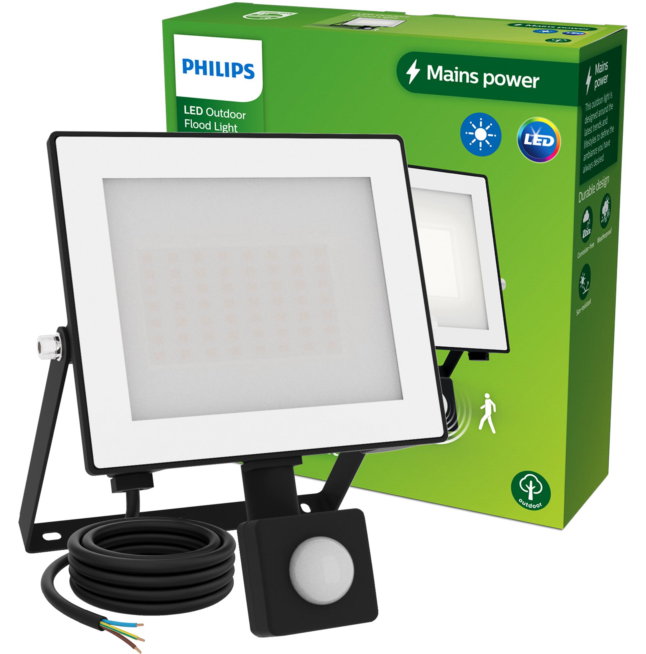 Philips Wandleuchten Lois, 30 W, Wandbeleuchtung für den Außenbereich, Schwarz, Metall, IP65, Garten, Terrasse, I PHSNAS0260