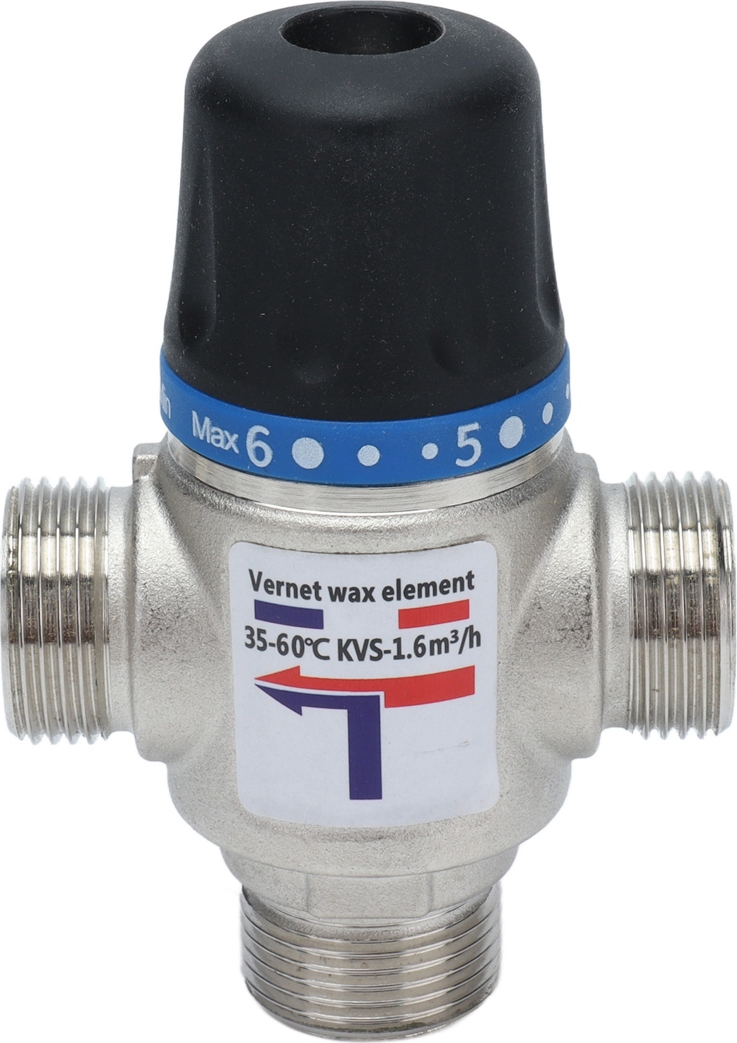 Cocosity Thermostatisches Mischventil,Mischventil,Thermostatisches 3-Wege-Mischventil,Wassertemperaturregelventil,3-Wege-Mischventil,Mischventil für warmes und kaltes Wasser