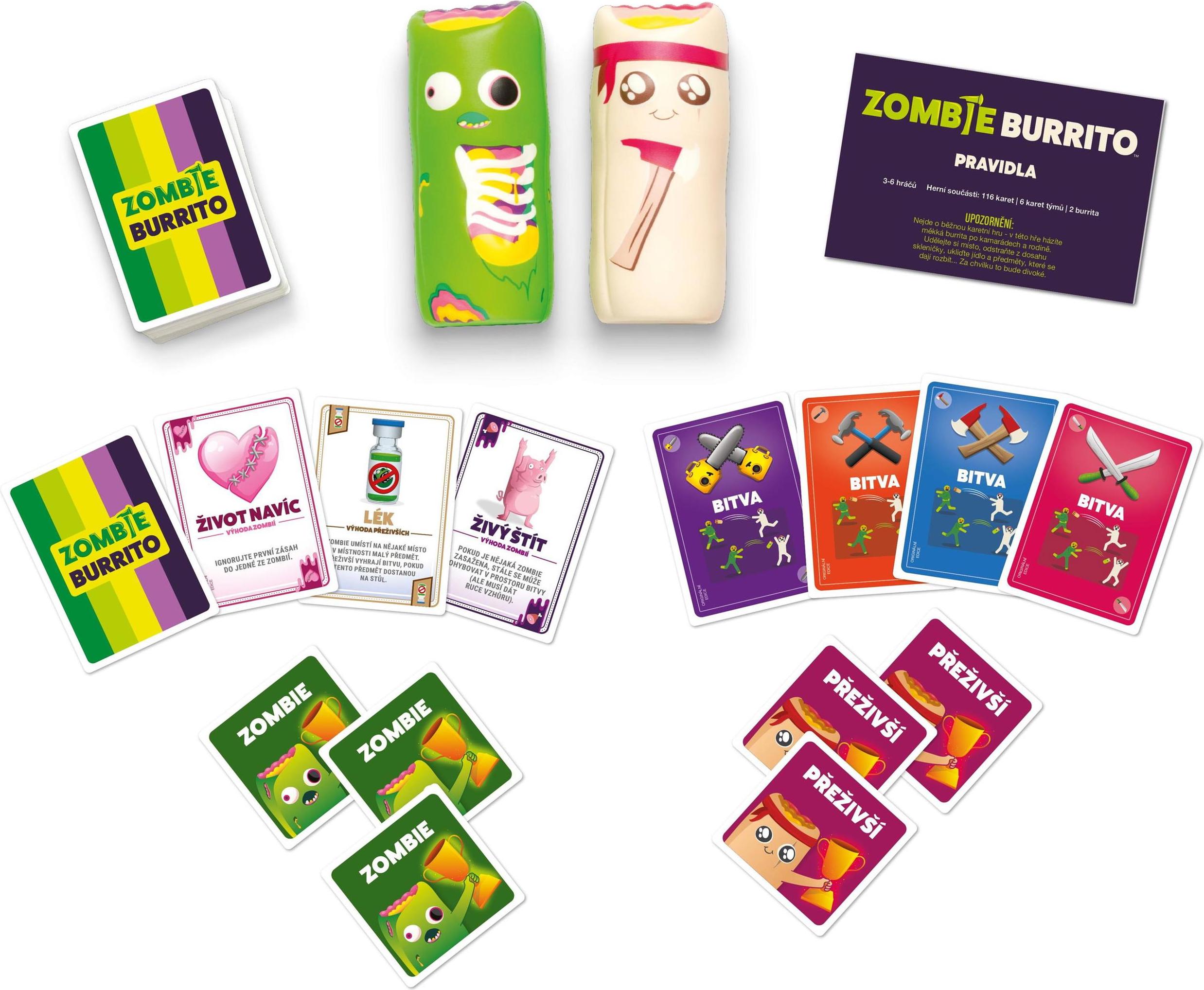 Close Up Kartenspiel Zombie Burrito – Party- & Familienspiel für 3-6 Spieler ab 7 Jahren