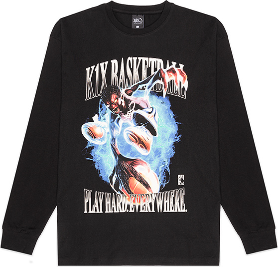 Pánske tričko K1X Bootleg Longsleeve black - L šnurovanie