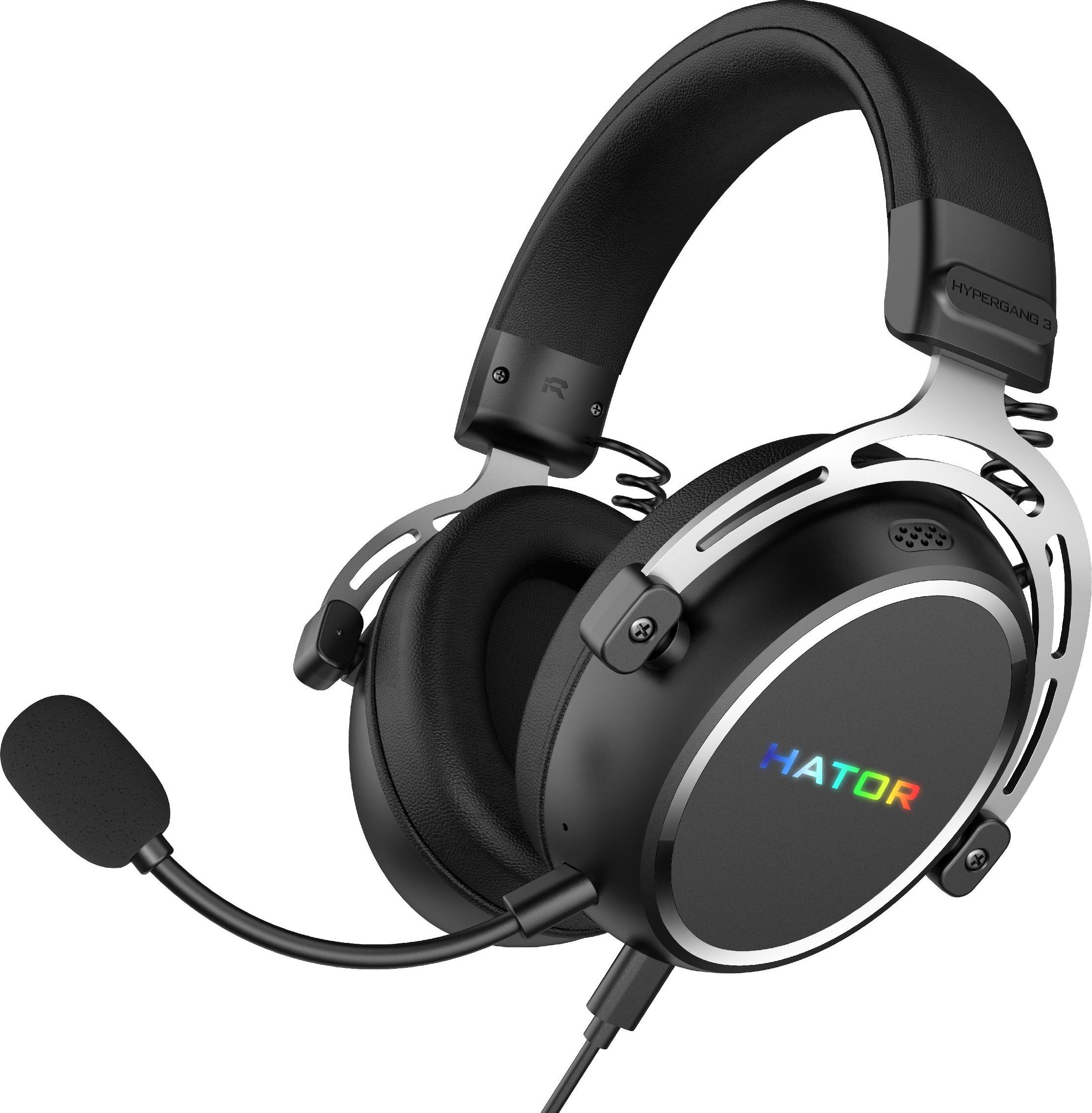 HATOR Hypergang 3 USB, Verkabelt & Kabellos, Gaming, 10 - 44000 Hz, 330 g, Kopfhörer, Schwarz ESH50