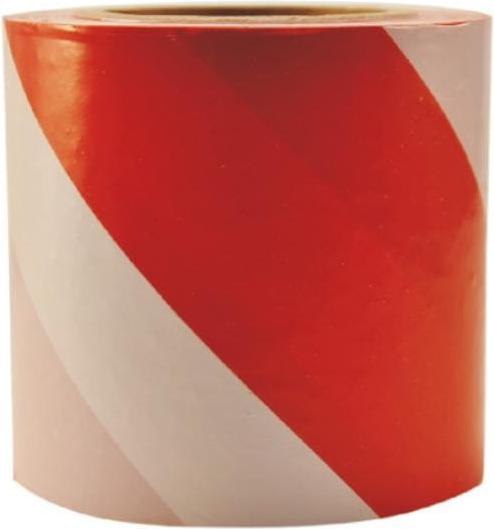 PAINTO WARNBAND 100m x 80mm WEISS - ROT