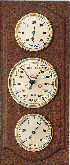 SELVA Wetterstation mit Thermometer, Barometer und Hygrometer