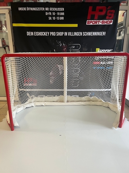 Graf Eishockeytor gemäß IIHF Vorgaben 72' (183 cm x 122 cm x 82 cm ), Größe:Mit Steel Pins