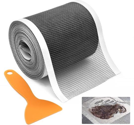 OEM NVGFTG Dusch-Haarfang, 10 cm × 10 m Sieb Dusch-Haarfang Duschrinne Sieb Duschablauf Haarfang Ablaufsieb Selbstklebender Einweg-Duschablauf Haarfang für Bad und Küche 2026