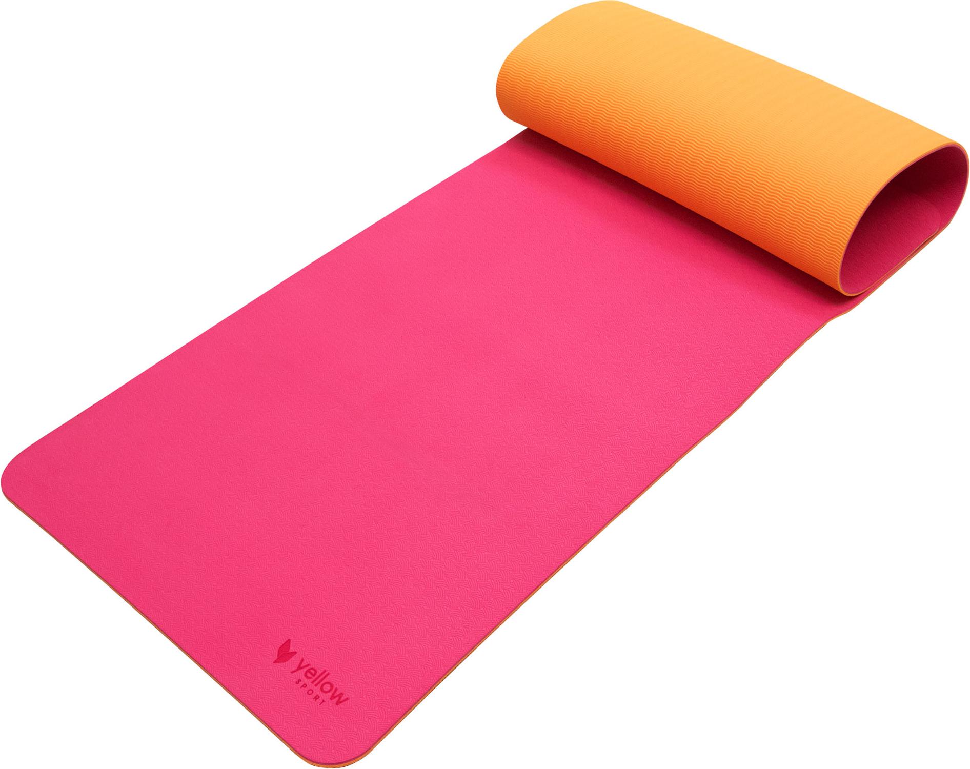 YELLOWSPORT Sp. z o.o. yellowMAT TPE - TPE-Fitnessmatte - Orange-rosa - 183 cm x 61 cm - 1 Stk.