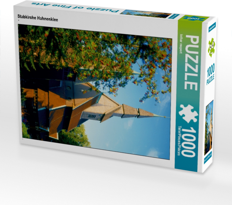 Calvendo Stabkirche Hahnenklee 1000 Teile Puzzle hoch 480x640mm, reupert lothar; 7338990