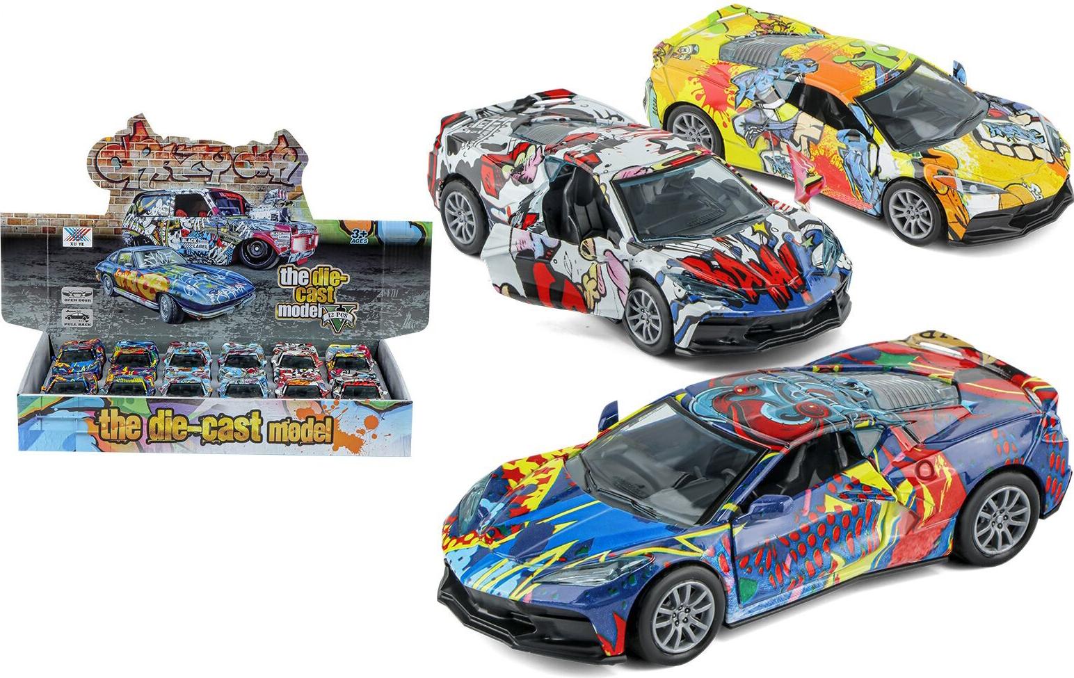 Wiky Metallauto zum Zurückziehen, 12 cm