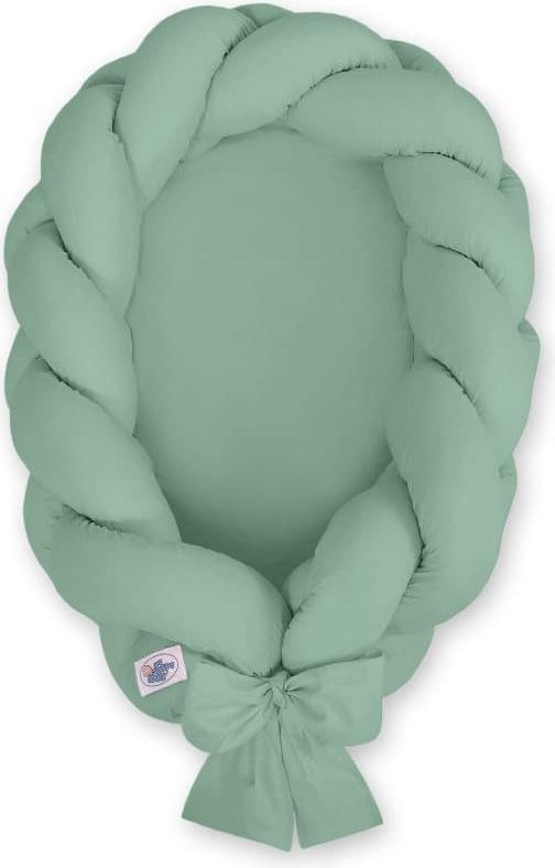 BellaFurn Geflochtener Baby-Boo – Baby-Boo – 2-in-1 Kokon und Nestchen, gemütlicher und sicherer Schlaf Kokon/magic loop/1064