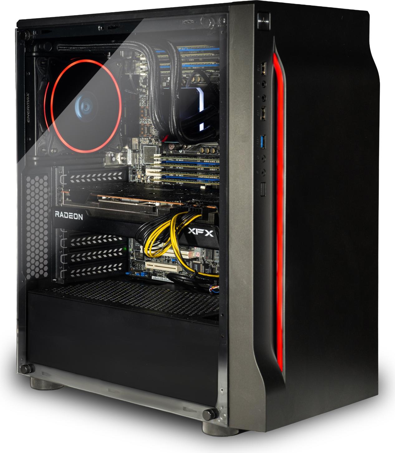 Gaming PC High End Workstation mit Intel Xeon 12-Kerne CPU | Nvidia GeForce RTX 3050 6 GB | 16 GB RAM | 512 GB NVMe M.2 SSD | Windows 11 Pro