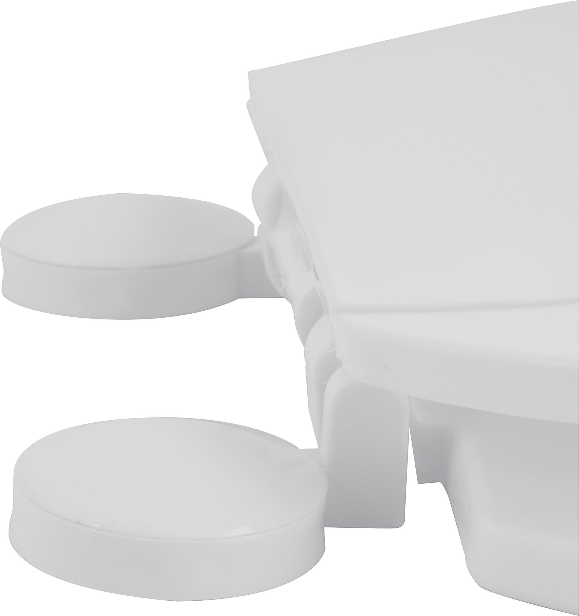 MSV WC Sitz Toilettensitz WC Deckel Klobrille Weiß 140972