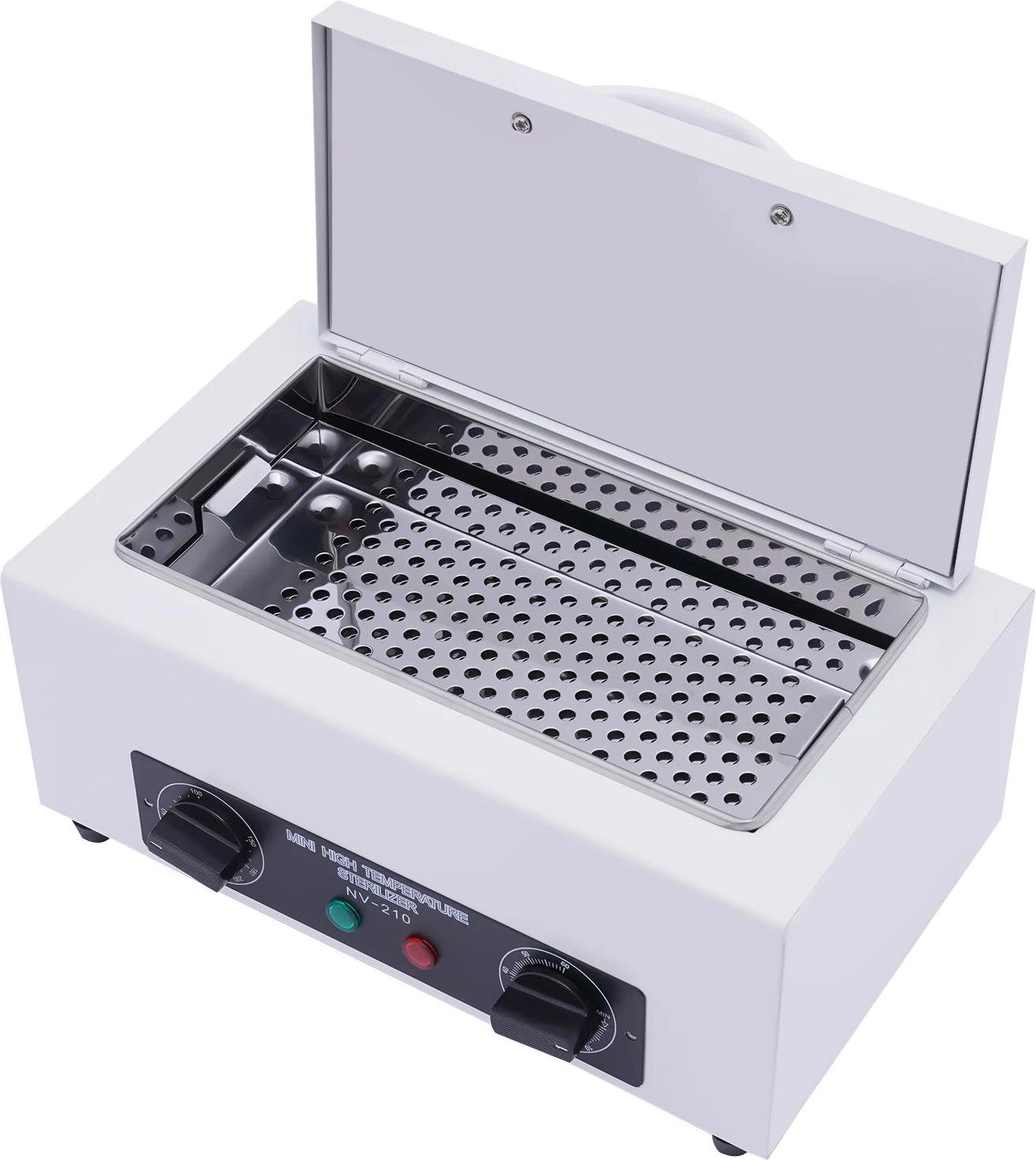 StarTech Heißluftsterilisator für Nagel- und Tattoo-Werkzeuge - Trockenwärmeschrank - 2 l - 300 W - 50–220 °C - Timer 0–60 Min - 220 V/50 Hz - Weiß