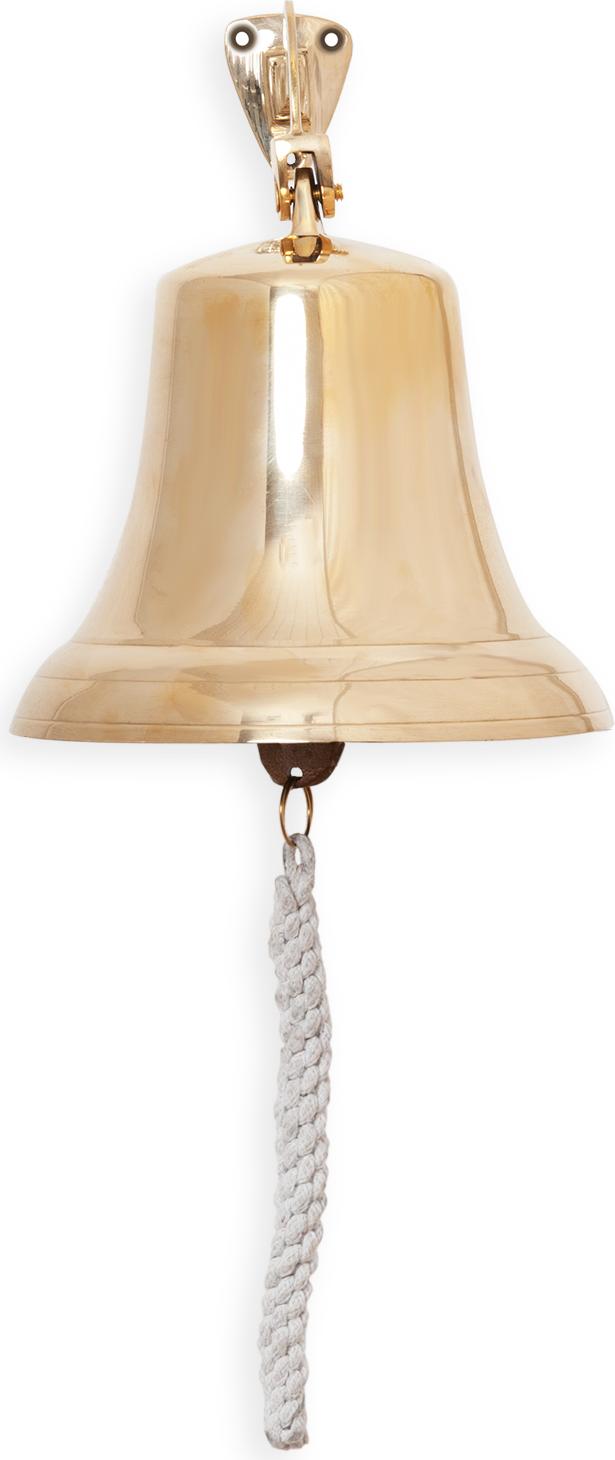 Moritz Schiffsglocke Messing 18 cm mit Wandhalterung