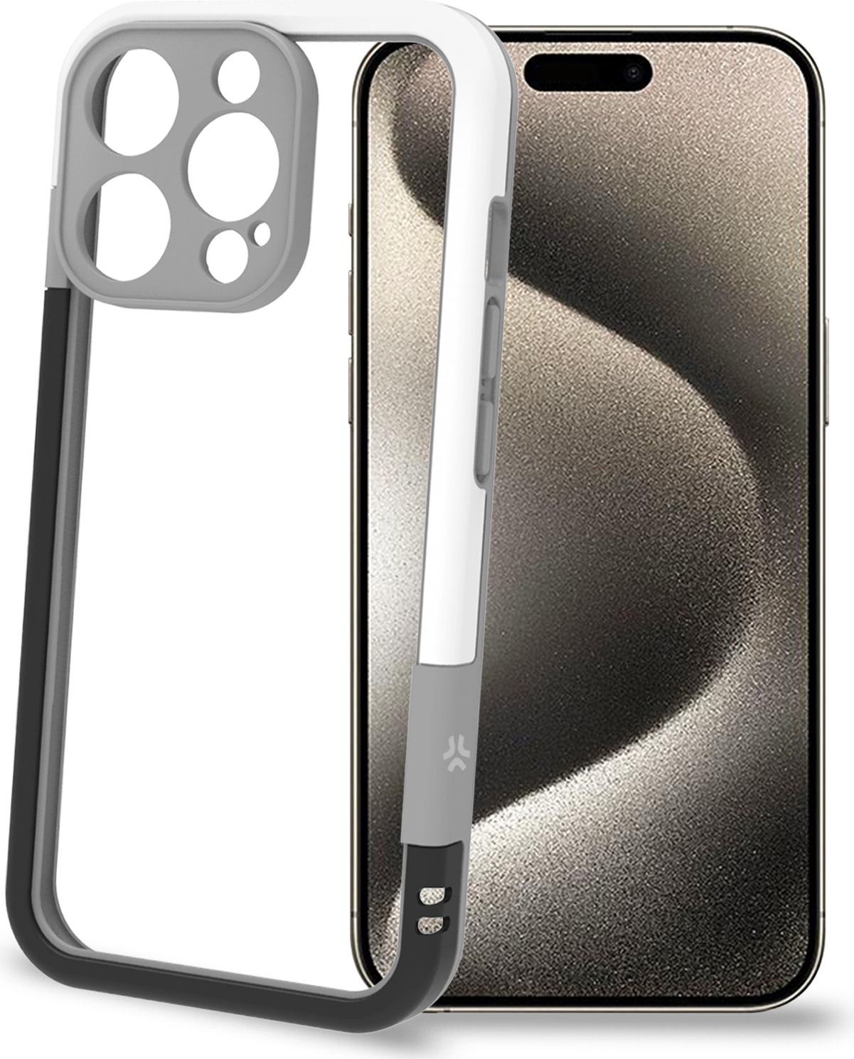 Nárazník na iPhone 16 Pro čierny/biely