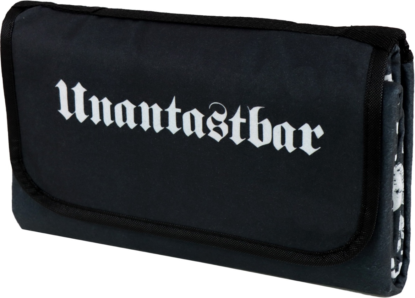 Social Discount Unantastbar - Unantastbar Logo, Picknickdecke schwarz Maße: 120x 150cm