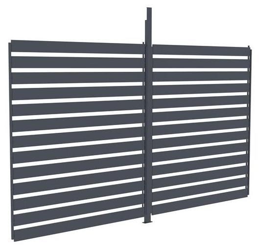 G21 verstellbare Lamellenwand 4 × 2,6 m für Pergola Trenton 516717