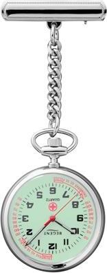Regent Schwesternuhr Regent Quartz verchromt Leuchtblatt 12390028 P-757