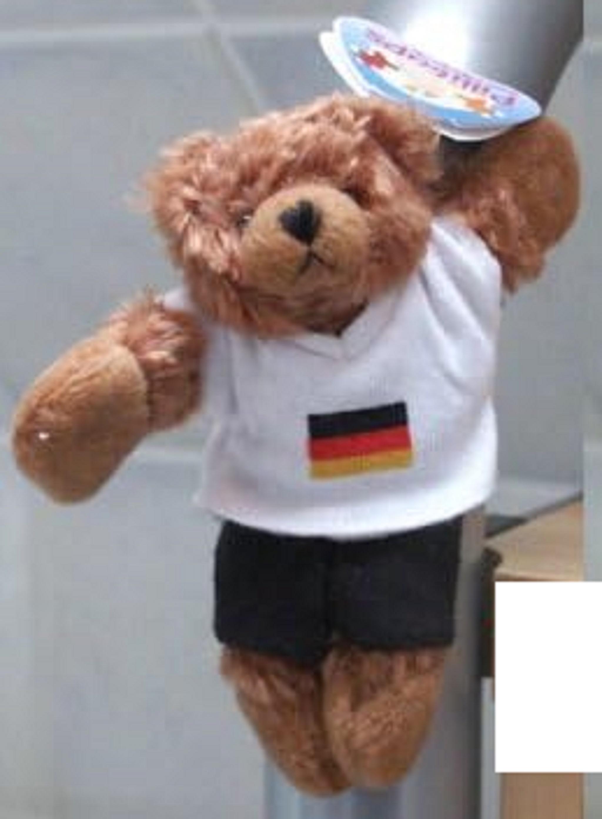 Winfried Kögler GmbH Kögler - 16256 - Pillitaps, Fußball Bär, Franz, Magnettier, Plüsch, ca. 8cm