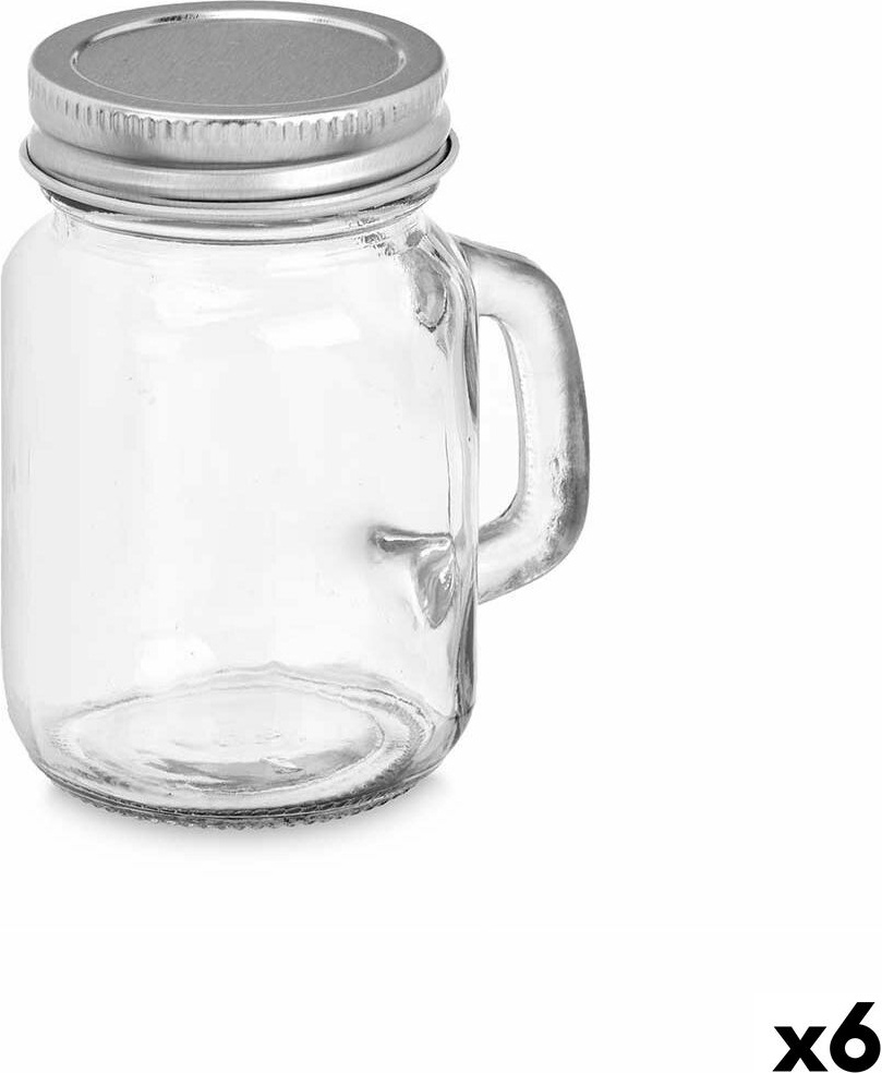 Topf Vivalto 01-0906 Durchsichtig Silberfarben 120 ml (6 Stück)