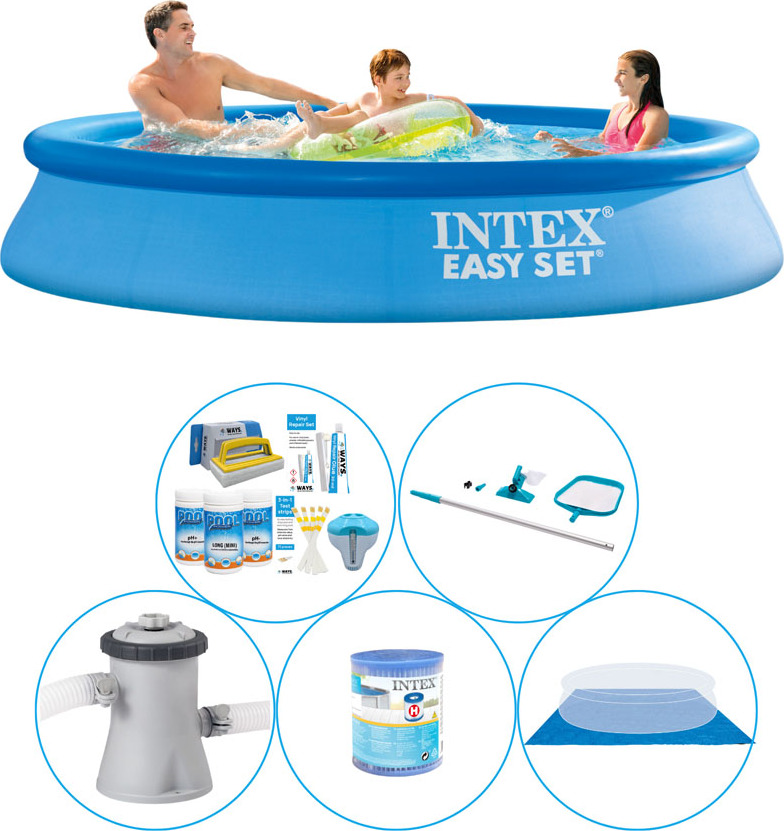 Intex Easy Set Round 305x61 cm - 6 kusov - Kombinovaný bazén