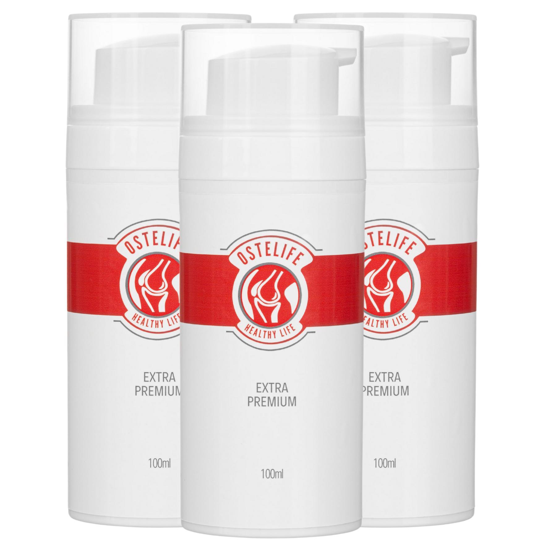 NewGen Sales 3x OSTELIFE – Starke Salbe gegen Knochen-, Gelenk- und Muskelschmerzen, 100 ml