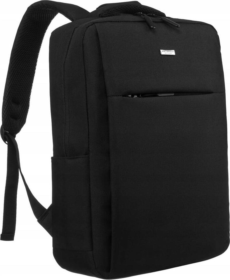 Peterson | Urbaner, Business-Laptop-Rucksack, mit USB-Anschluss, Schwarz, 30x43.5 cm PTN3270170635