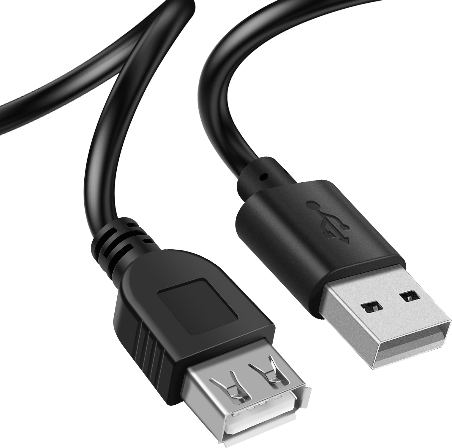 Akyga, USB Verlängerungskabel für schnellen Datentransfer 3m, Schwarz AK-USB-19