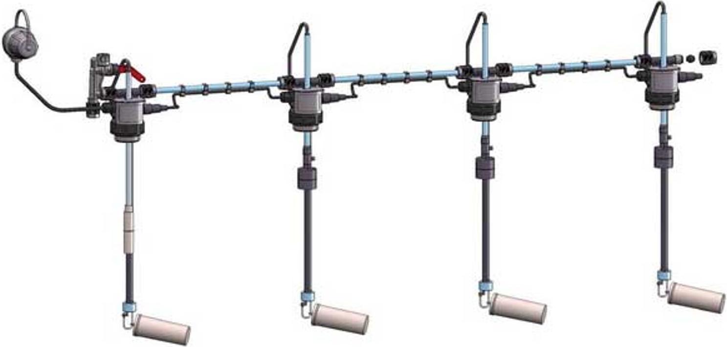 Dehoust Entnahme-Set für 4 Öl-Tanks nicht kommunizierend 72525