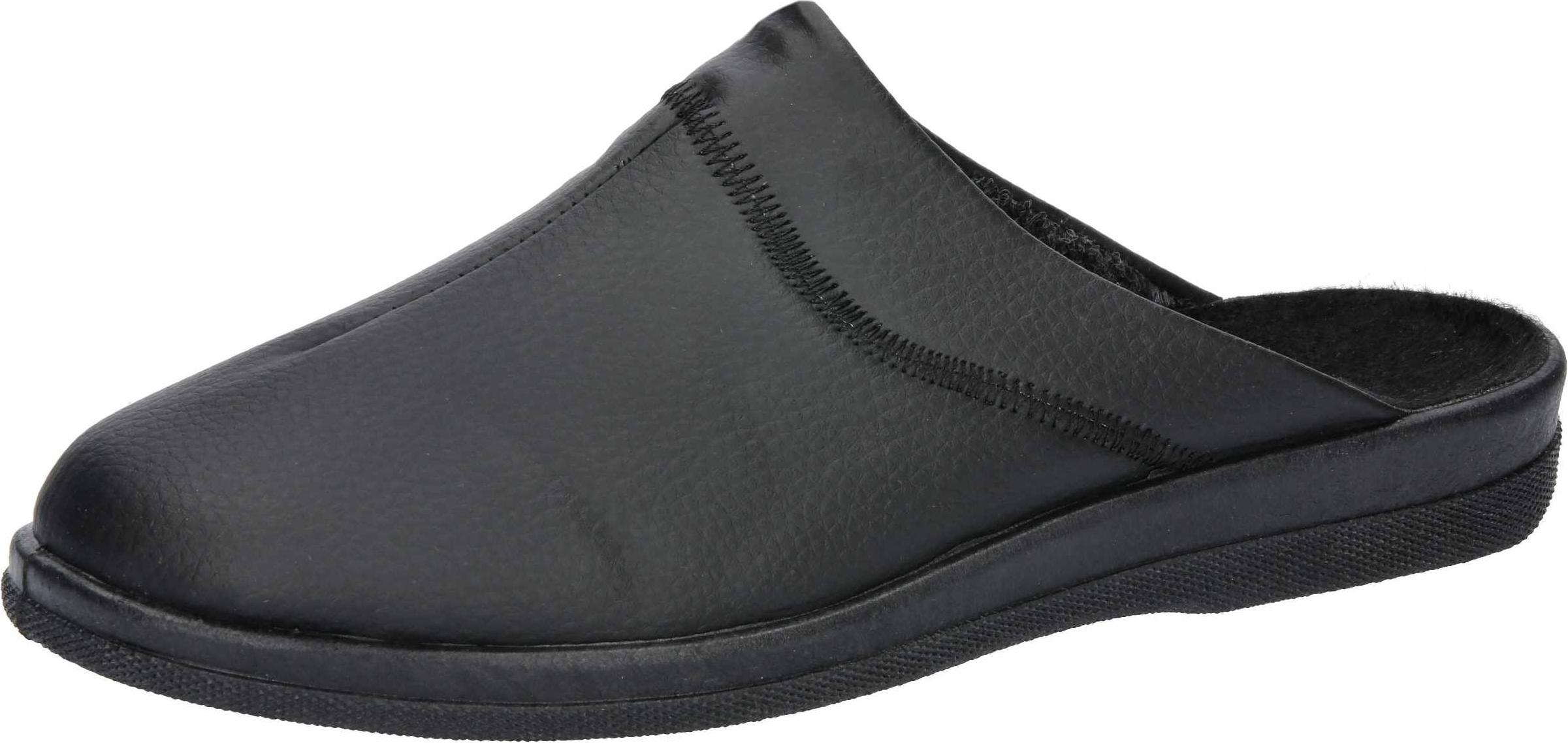 Lico Slipper Erik aus Filz, Größe 43, mit flexibler Polyurethan-Laufsohle, wärmend und bewegungsfreundlich