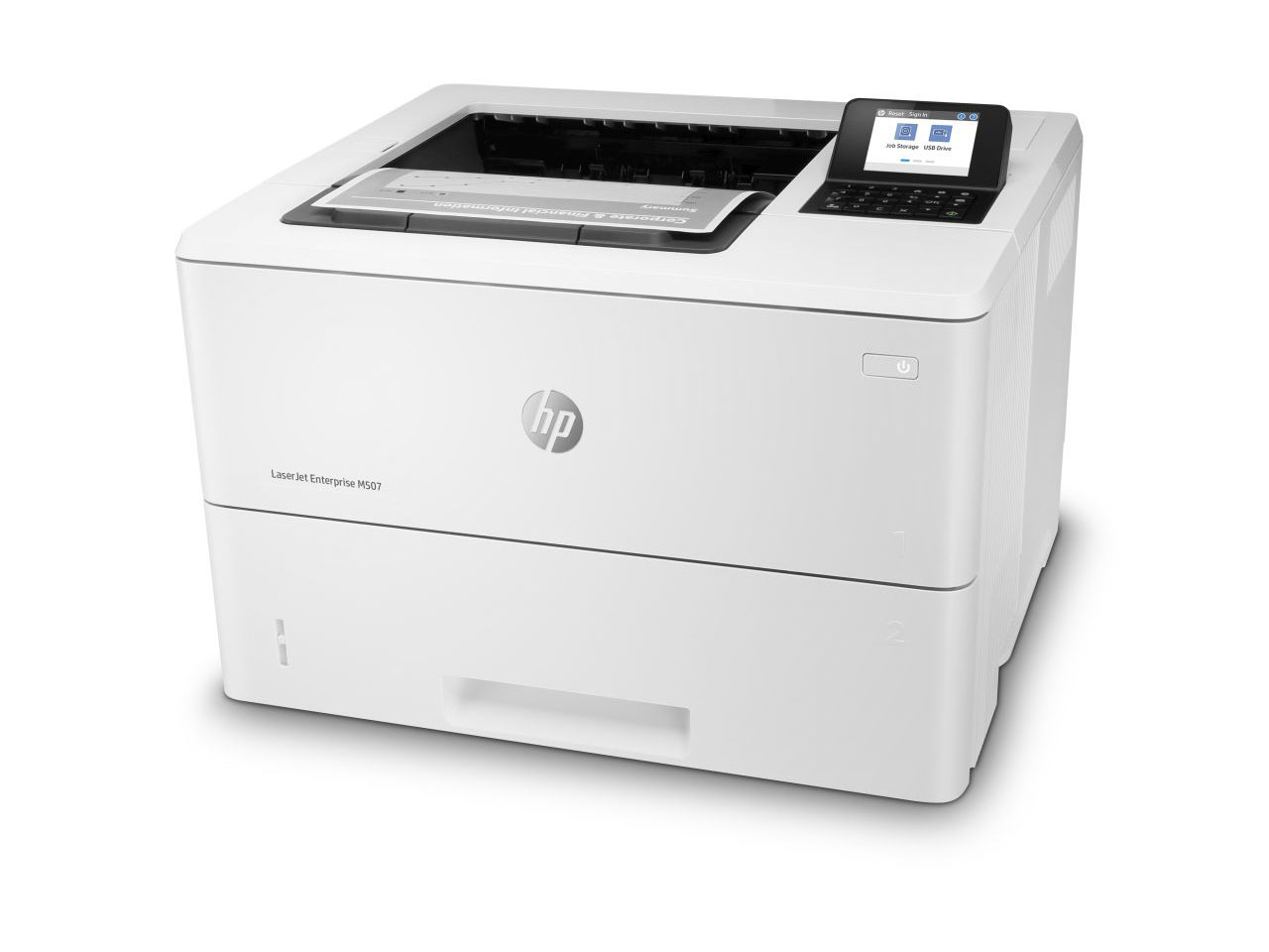 HP LaserJet Enterprise M507dn - tlačiareň - čiernobiela - obojstranná - laserová - A4/legal - 1200 x 1200 dpi - až 50 strán za minútu - kapacita: 650 listov - USB 2.0, Gigabit LAN, USB 2.0 host