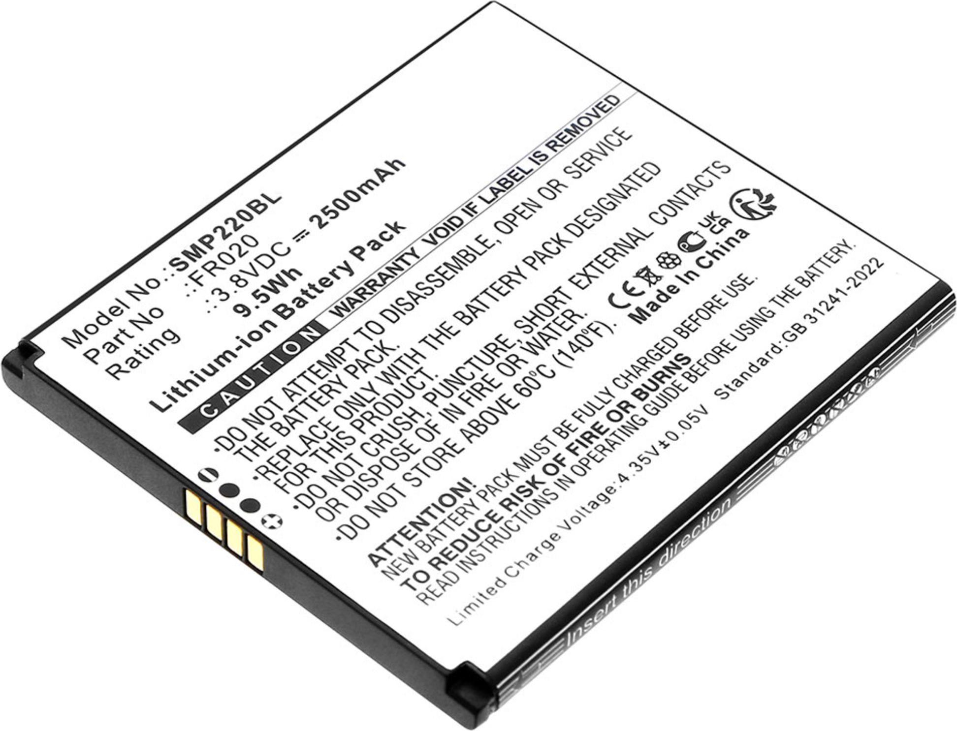 CELLONIC 1x Akku für Zahlungsterminal / POS Kompatibel mit Sunmi P2 Mini, FR020 - (2500mAh, 3.8V) 943555