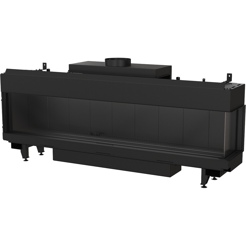 Plynový krb KRATKI LEO 200 pravý propán-bután ∅ 130/200 14 kW