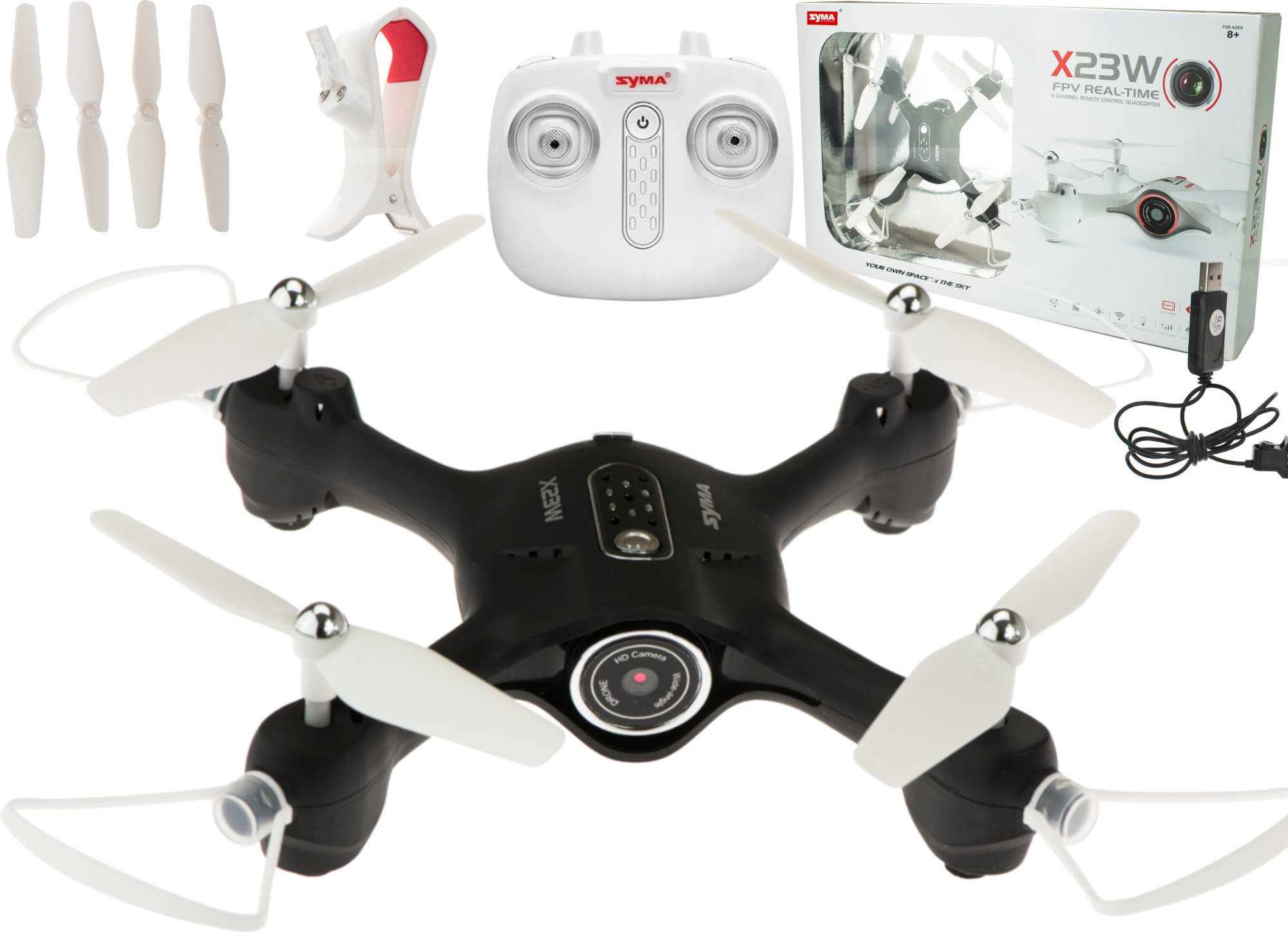 Aga RC Mini-Drohne Syma X23W 2.4GHz FPV Wi-Fi KX9997