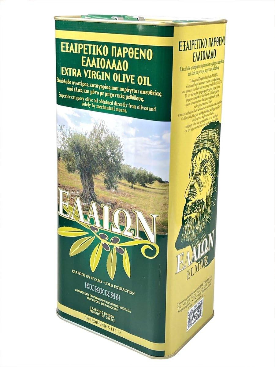 Merkloos Elzusha - Natives Olivenöl extra, Kreta - Kaltgepresst, 5 Liter