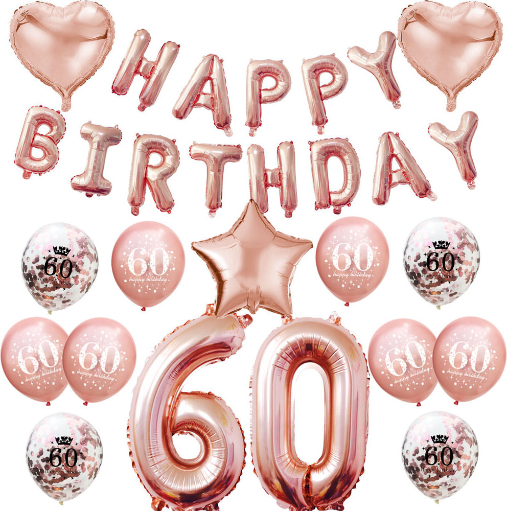 Konfetti Zum 60. Geburtstag – Gold, Silber, Schwarz, Mit Glitzer & Metallic-Folie, Ca. 3000 Stück